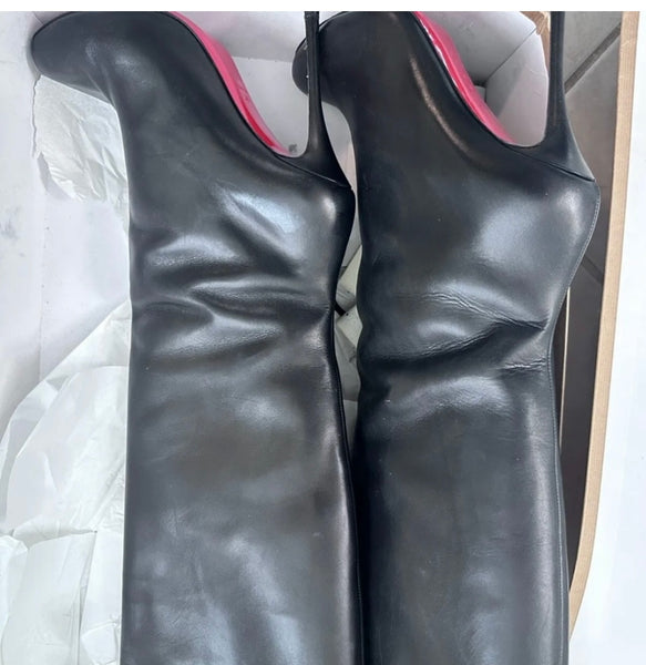 Authentic Christian Louboutin Leather Knee High Boots