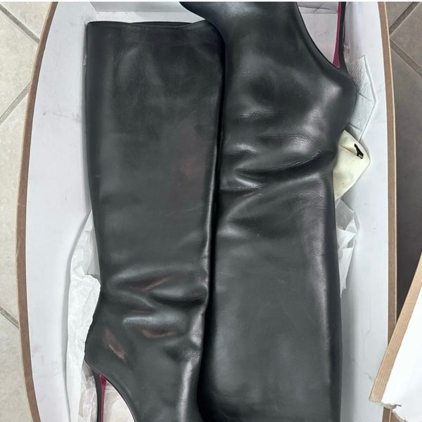 Authentic Christian Louboutin Leather Knee High Boots