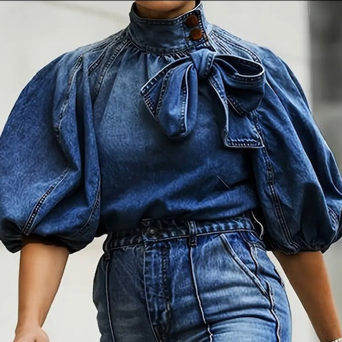 Carrie Denim Top