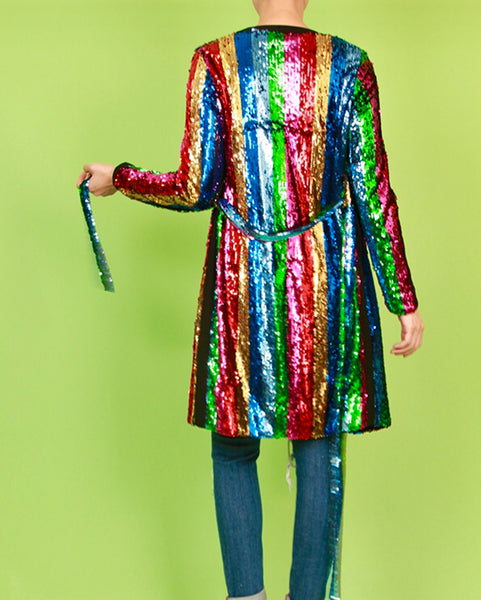 Multi Colored Sequin Cardigan