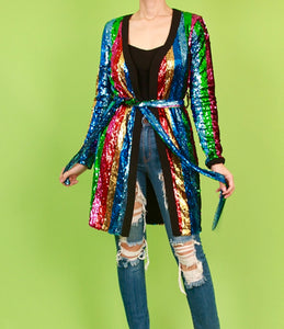 Multi Colored Sequin Cardigan
